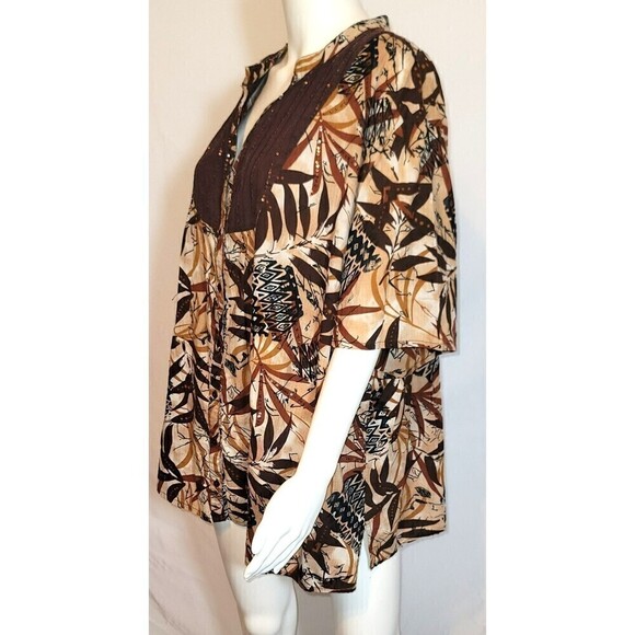 NWOT - Liz & Me Short Sleeve Button Up Blouse - Size 2X - Picture 3 of 10